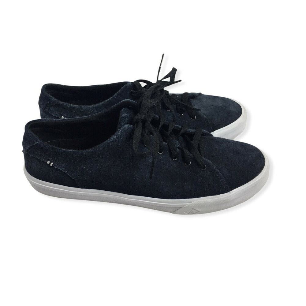 Sperry Striper II LTT Suede Sneakers in Navy Blue